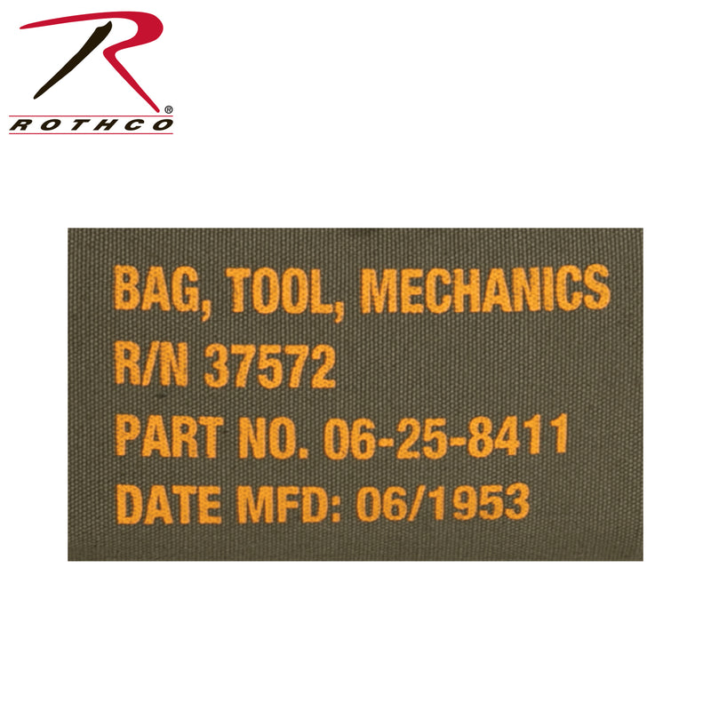 Rothco G.I. Type Zipper Pocket Mechanics Tool Bag With Military Stencil