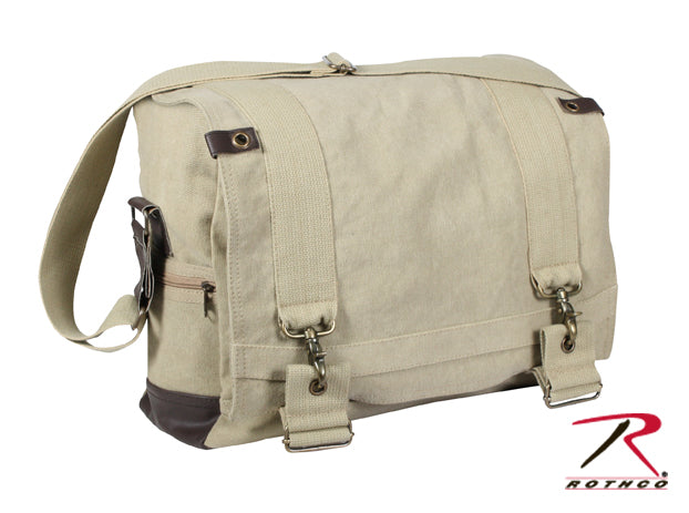 Rothco Vintage Canvas B-15 Pilot Messenger Bag