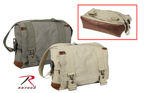 Rothco Vintage Canvas B-15 Pilot Messenger Bag