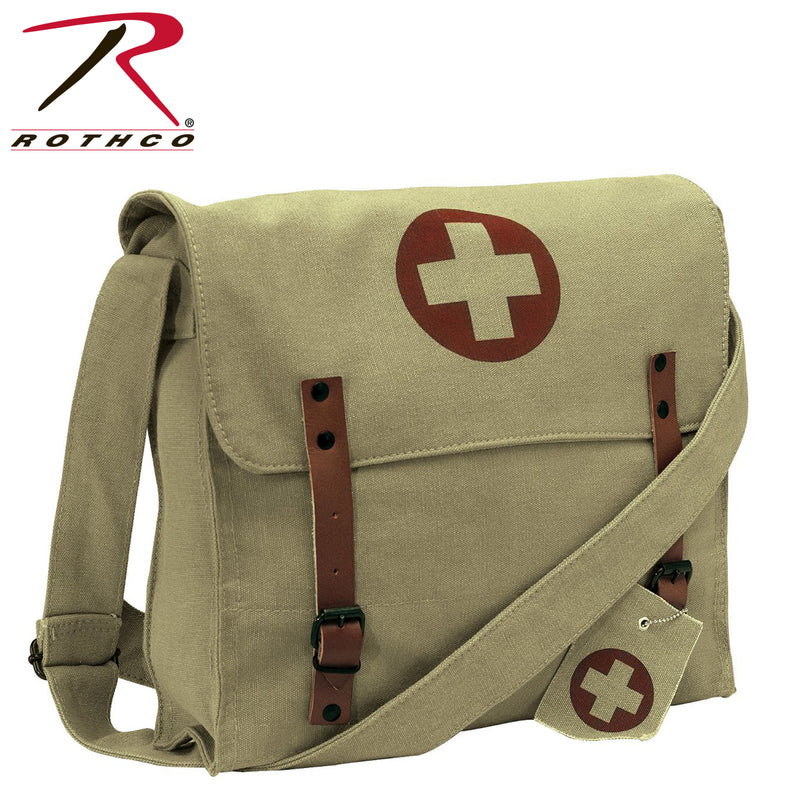 Rothco Vintage Medic Canvas Bag With Cross