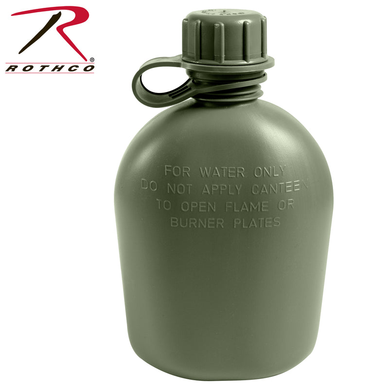 Genuine G.I. 3 Piece 1 Quart Plastic Canteen