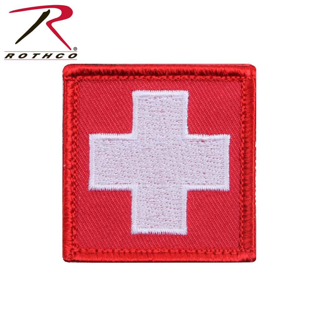 Rothco White Cross Red Morale Patch