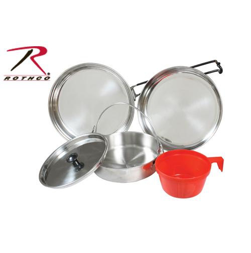 Rothco 5 Piece Stainless Steel Mess Kit