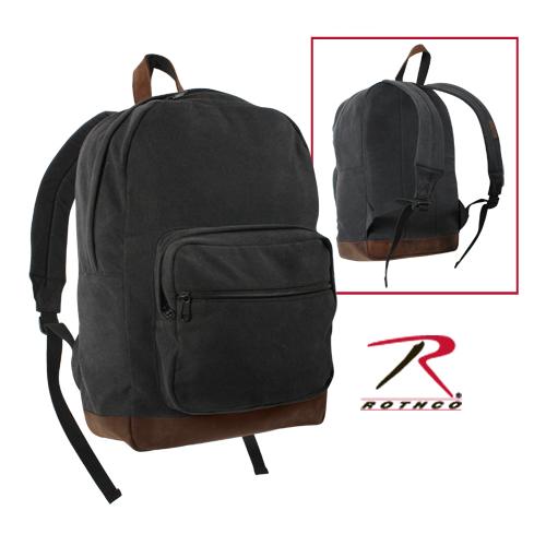 Rothco Vintage Canvas Teardrop Backpack With Leather Accents